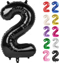 Black Number 2 Balloon 40 Inch by IWERP