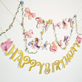 SUNBEAUTY Fairy Birthday Party Banner Fairy Party Decorations Fairy First by SUNBEAUTY