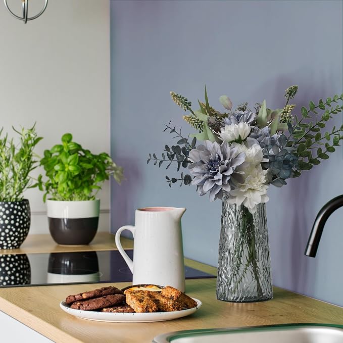Leftover Fake Flowers in Vase, Faux Flowers in Vase, Table Centerpieces - Image 9