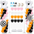Kasyat 2 Sets Pink and Orange Halloween Balloon Arch Kit by Kasyat