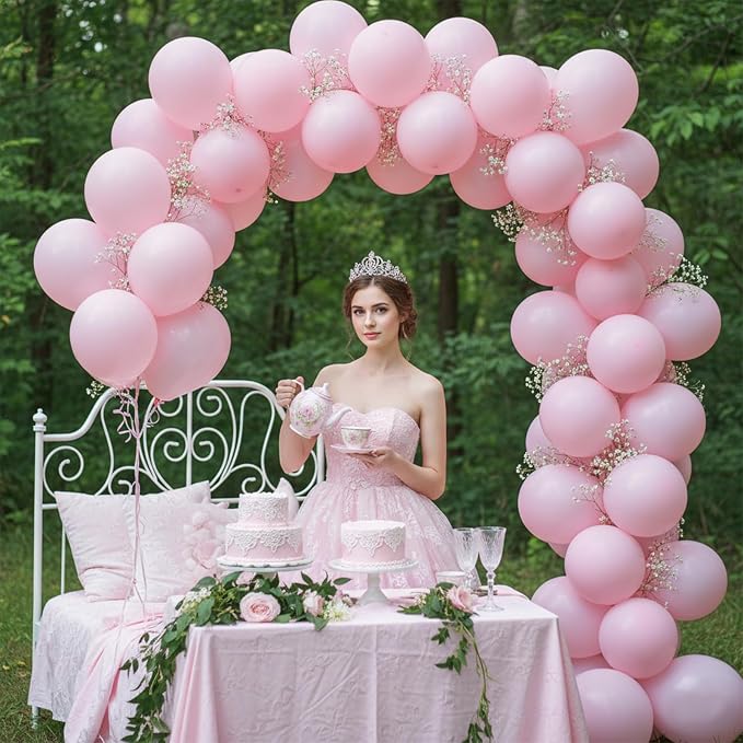 Patimate Pastel Pink Latex Party Balloons 150pcs 5 Inch - Image 7