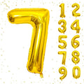 Gold 40 Inch Number 7 Balloon, Premium Mylar Foil Balloon by Unknown