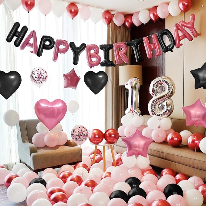 CANREVEL Happy Birthday Banner Decoration + 30pcs Star Balloons, - Image 5
