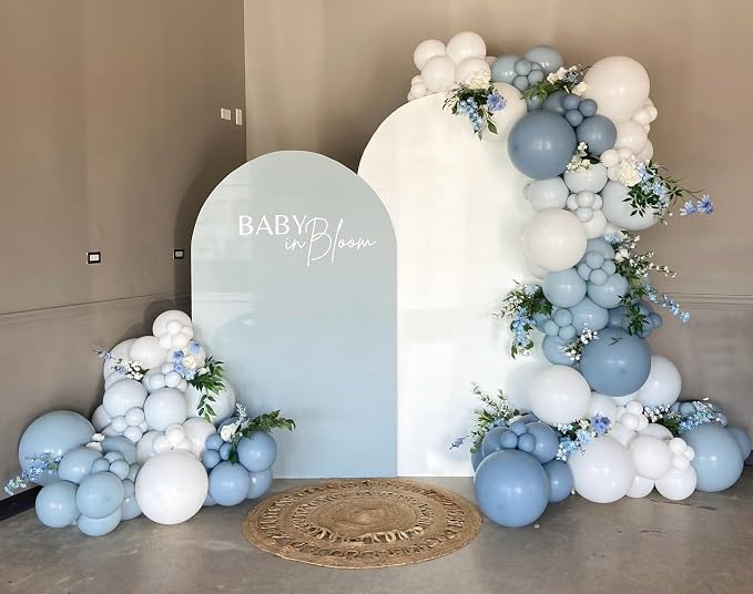 Dusty Blue Balloon Arch Kit, Anniversary, Wedding Decoration - Image 3