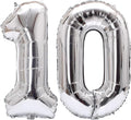 Number 10 Balloon Foil Mylar Balloons by YPSelected