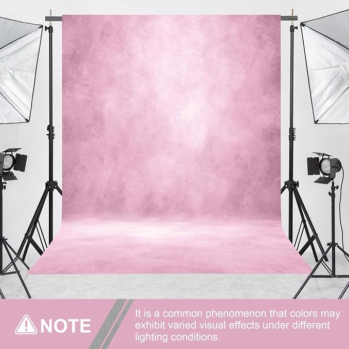 Abstract Photography Backdrop for Photoshoot 8x10ft, Light Pink, No Stand | - Image 2