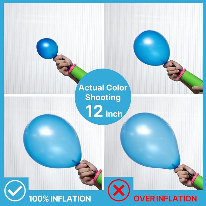 PartyWoo Pearl Blue Balloons 50pcs Sky Blue Latex Helium Balloons 12 Inch | - Image 3