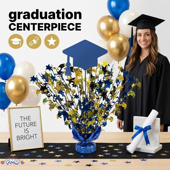 PMU Graduation Centerpieces for Table 2026, Grad Balloon Weight Centerpiece - Image 2