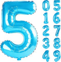 40 Inch Number 5 Balloons for 5th Birthday Party Decorations, 0-100 Jewelry by FOBELEC