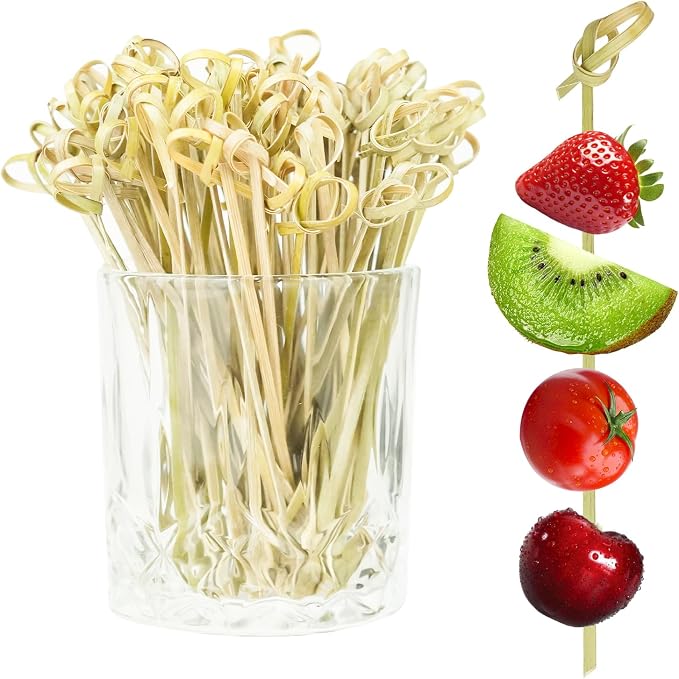 100PCS Cocktail Picks Bamboo Skewers by PersonalizedTouchMakingYourMomentsMeanSoMuch