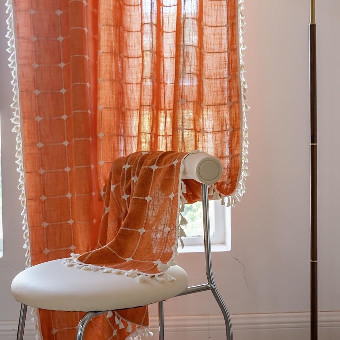 Sutuo Home Boho Curtains Plaids - Image 2