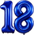Navy Blue 18 Balloon Numbers, 40 Inch Dark Blue 18 or 81 Birthday Balloons by BBPOOL