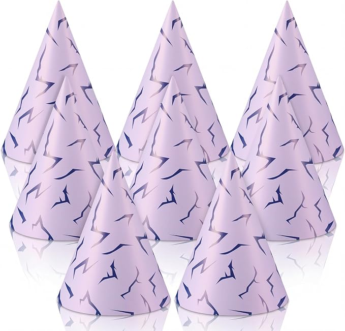 Watersay 24 Pcs Themed Party Hats Theme Cone Paper Hats by Unknown