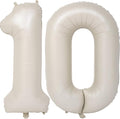 40 In Cream white Number Balloons Helium Foil Mylar Balloon Digital 10 | by Exquisitehighqualitypartydecorationstomeetyoureveryneed%EF%BC%81
