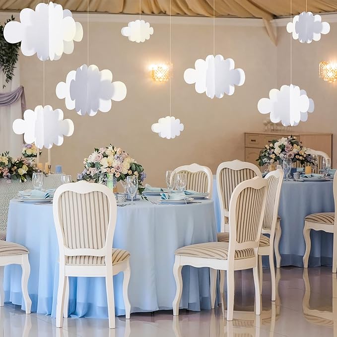 8 Pcs 3D Cloud Decoration Hanging - Image 6