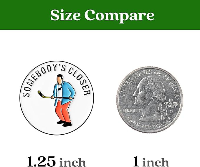 ZEETY Funny Golf Ball Marker with Magnetic Hat Clip – Golf Accessories for Men and Women, Great Golf Gift for Players with Attitude