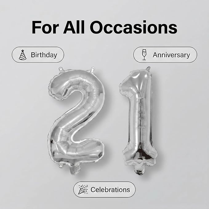 Number 10 Balloon Foil Mylar Balloons - Image 4