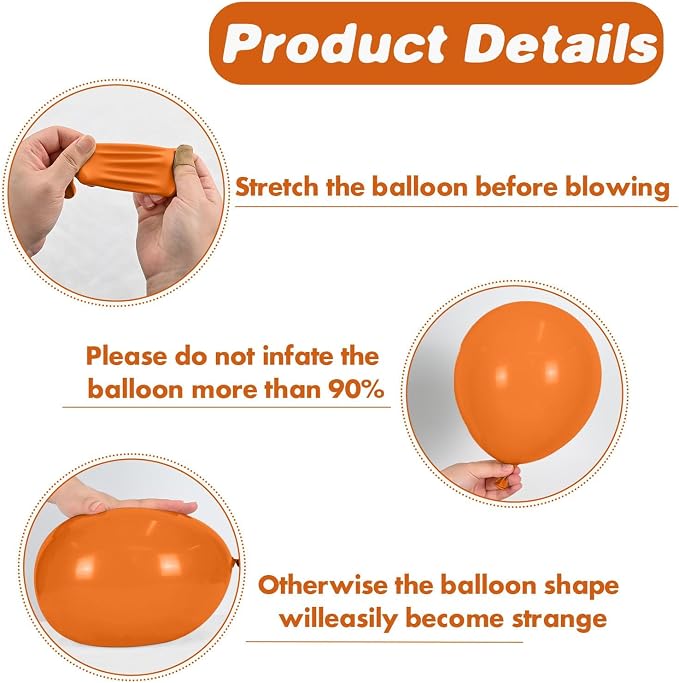 Football and Soccer Balloons for Sports Party Decorations | Orange, game day - Image 7