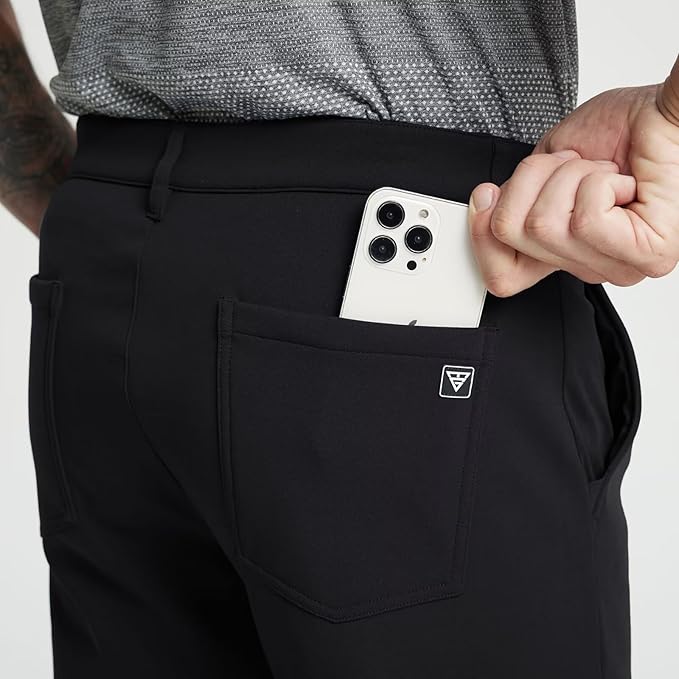 M MAELREG Golf Fleece Lined Pants Men Softshell Water-Resistant Workout Casual Outdoor Hiking Insulated Winter Pants for Men