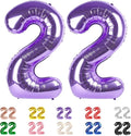 22 Balloon Numbers 40Inch for 12 22th Year Old Birthday Decorations, Inflation by Mluchee