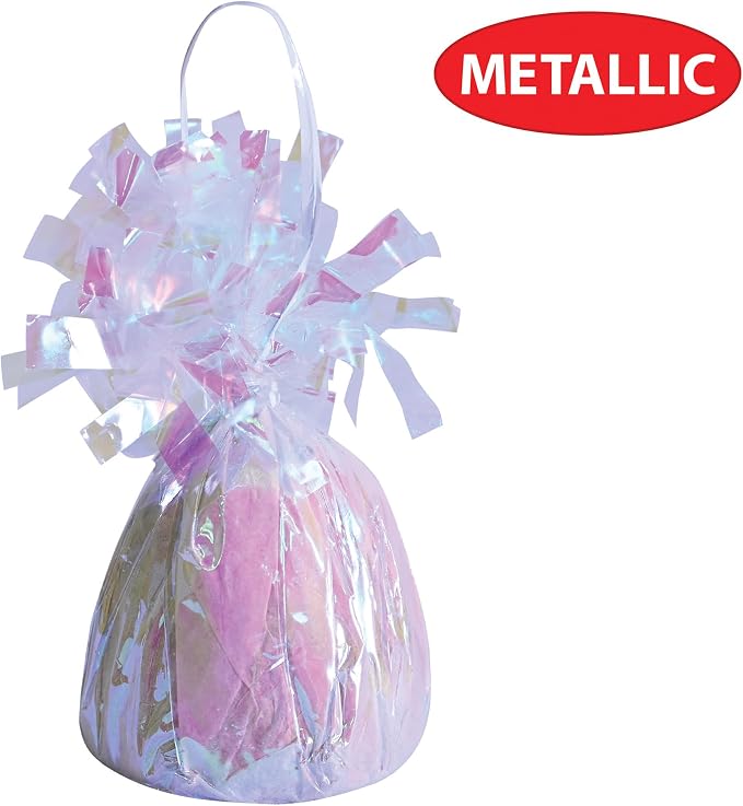 Beistle Wrapped Balloon Weight – 6 Pack, Opalescent Balloon Centerpiece and - Image 3