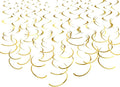 Gold Hanging Swirl Decorations Plastic Streamers Foil Swirls Ceiling by MISU