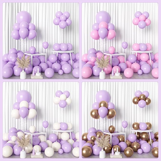 Amandir 153pcs Lavender Balloons Arch Garland Kit Different Sizes | 18 12 10 5 - Image 4