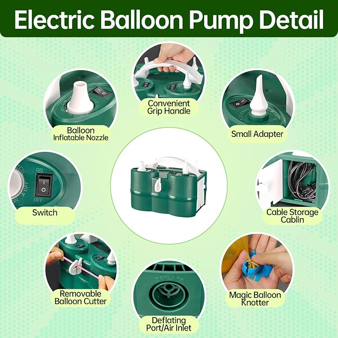 Air 3-in-1 Balloon Pump Electric Inflator Blower Machine | Dual-Balloon - Image 4