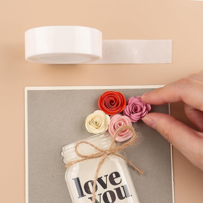 BAOFALI 3600 Pcs 1/8in 12 Roll Ultra Thin Adhesive Dots, Double Sided Stickers - Image 6