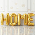 40 Inch Gold HOME Balloons, Large Gold Letter Foil Balloon by BIAPIAN