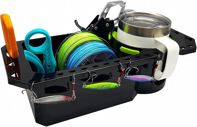 Gocozer Boat Cup Holder with Rubber Tab, Universal Boat Storage Organizer by GOCOZER