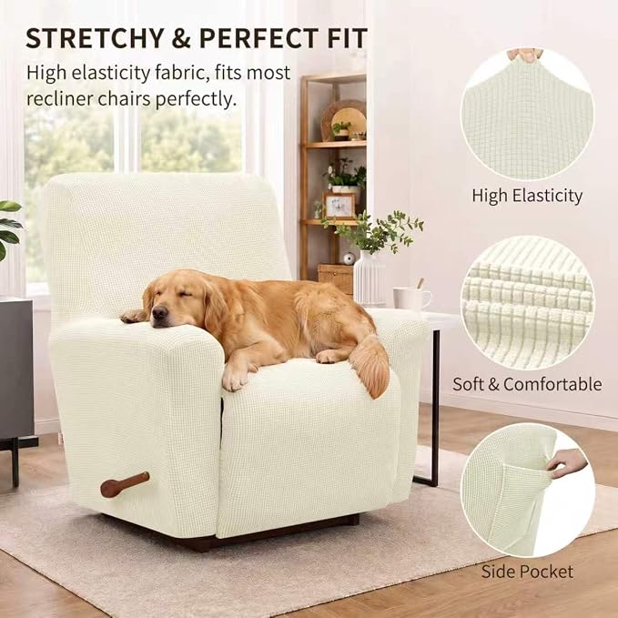 Recliner Chair Covers, 1-Piece Lazy Boy Recliner Covers, Furniture Protector & - Image 2