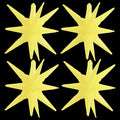 TONIFUL 4 Pcs Explosion Star Balloons Pastel Yellow Foil Party Balloon | Large by TONIFUL