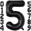 Number Balloons Black Party Balloon by United-UnicornsParty