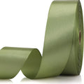 1-1/2 Inch 60 Yards Olive Green Solid Satin Ribbon by Unknown