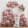 Dusty Pink Double Stuffed balloons Different Size 115Pcs 5/10/12/18 Inch Dusty by JZCZOEB