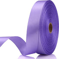 7/8 Inch 60 Yards Light Purple Satin Craft Ribbon-Single Face Polyester Ribbon by Unknown