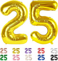25 Balloon Numbers 40Inch for 25th Year Old Birthday Decorations, Inflation by Mluchee