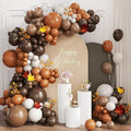 Brown and Orange Balloon Garland Arch Kit by Unknown