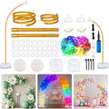 AerWo Lighted Balloon Arch Kit 9.35FT & 6FT, Free Bending Half Balloon Arch by AerWo