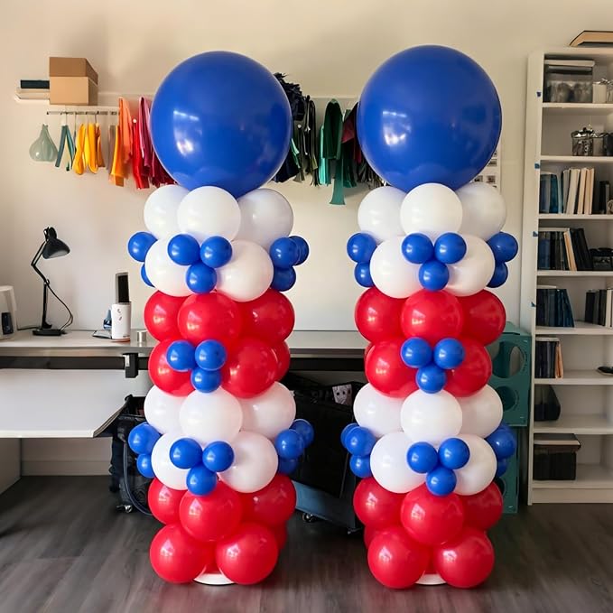 Lukiituke Red White and Blue Balloon Arch Kit - Image 8