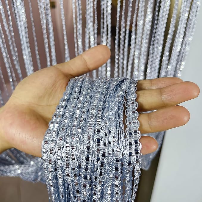 Home Decor Sequin Curtain for Doorway, Door String Curtains, 39x79 inch Closet - Image 4