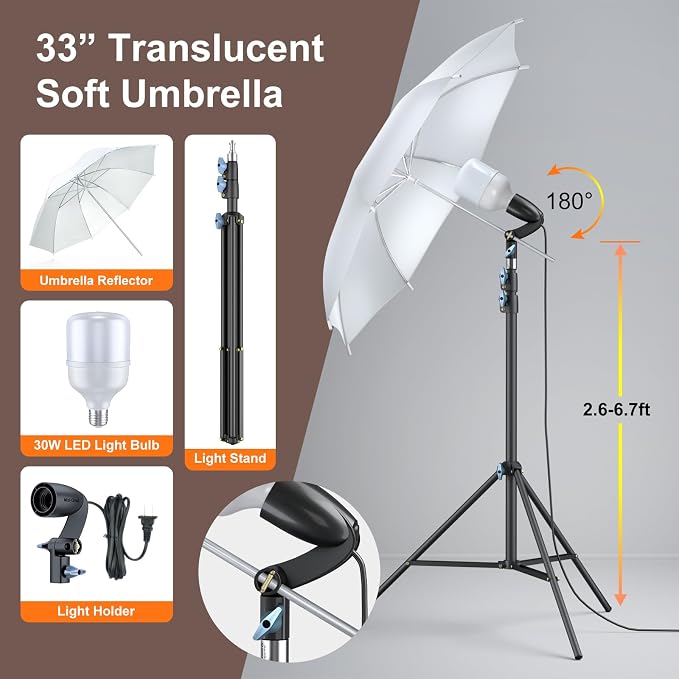 LINCO Lincostore Photo Video Studio Light Kit AM169 | Photography lighting kit - Image 6