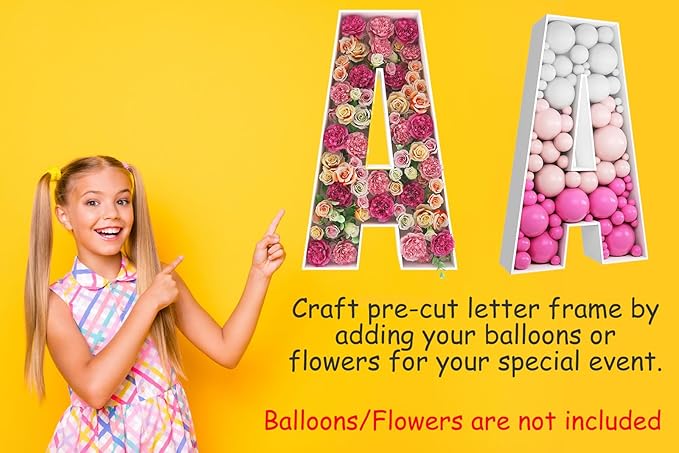 2FT Letter Z Mosaic Balloon Frame Letter DIY Fillable Letters Kit - Image 5