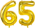 Number 65 Balloons for 65th Birthday Party Decorations, 0-100 Large No.65 by Joycard
