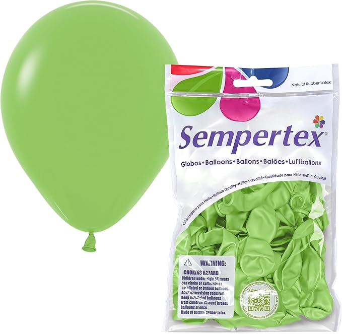 Sempertex Deluxe Key Lime Balloons, 5 Inch, Graduation, Baby Shower, Anniversary by Sempertex
