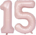 40 In Matte Pink Number Balloons Helium Foil Mylar Balloon Party Digital 15 | by Exquisitehighqualitypartydecorationstomeetyoureveryneed%EF%BC%81