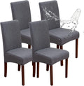 Waterproof Dining Chair Covers Set of 4 Parsons Chair Slipcovers | Double by Genina