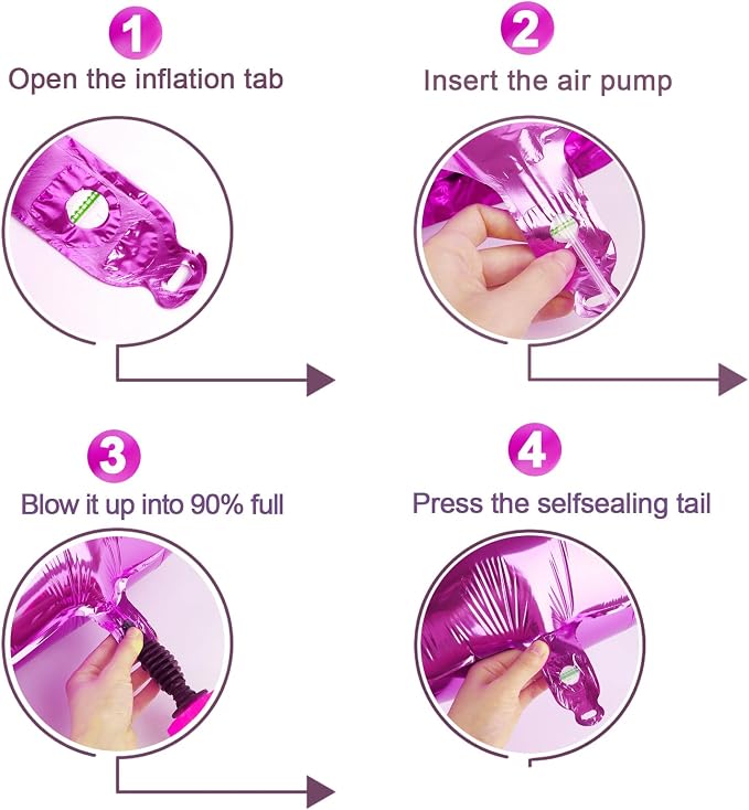 Rosy Purple 5 Balloon - Image 6