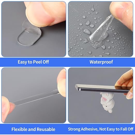 JANYUN 560 Pcs Adhesive Sticky Dots, Mounting Putty Clear Sticky Tack Tape | - Image 3